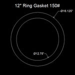 12" Ring Flange Gasket - 150 Lbs. - 1/16" Thick Klingersil® C-4401