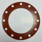 10" Full Face Flange Gasket (w/12 Bolt Holes) - 150 Lbs. - 1/16" Thick (SBR) Red Rubber