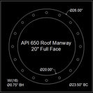 API 650 Roof Manway Gasket 20