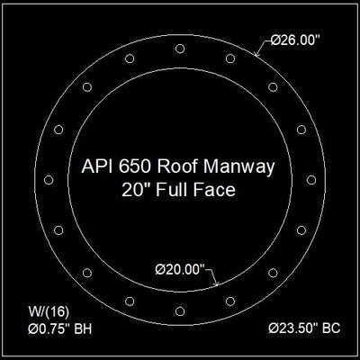 API 650 Roof Manway Gasket 20