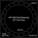 API 650 Roof Manway Gasket 24