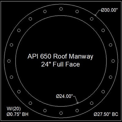 API 650 Roof Manway Gasket 24