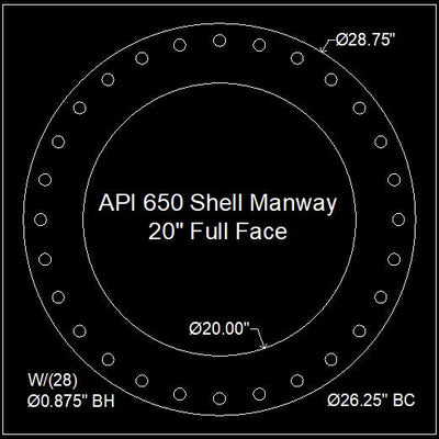 API 650 Shell Manway Gasket 20