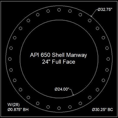 API 650 Shell Manway Gasket 24
