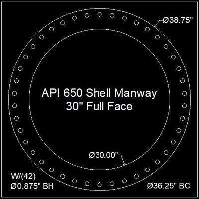 API 650 Shell Manway Gasket 30