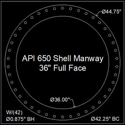 API 650 Shell Manway Gasket 36