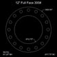 12" Full Face Flange Gasket (w/16 Bolt Holes) - 300 Lbs. - 1/8" Thick Garlock Blue-Gard 3300