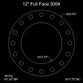 12" Full Face Flange Gasket (w/16 Bolt Holes) - 300 Lbs. - 1/16" Thick Garlock Blue-Gard 3700