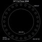 24" Full Face Flange Gasket (w/20 Bolt Holes) - 300 Lbs. - 1/8" Thick Garlock Blue-Gard 3300