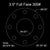 3-1/2" Full Face Flange Gasket (w/8 Bolt Holes) - 300 Lbs. - 1/16" Thick Garlock Blue-Gard 3000