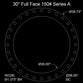 30" Full Face Flange Gasket (w/28 Bolt Holes) - Series A 150 Lbs. - 1/8" Thick (SBR) Red Rubber
