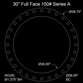 30" Full Face Flange Gasket (w/28 Bolt Holes) - Series A 150 Lbs. - 1/8" Thick (70 Duro) Neoprene
