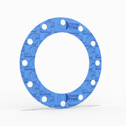 14" Full Face Flange Gasket (w/12 Bolt Holes) - 150 Lbs. - 1/16" Thick Garlock Blue-Gard 3000