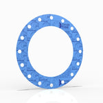 18" Full Face Flange Gasket (w/16 Bolt Holes) - 150 Lbs. - 1/8" Thick Garlock Blue-Gard 3000