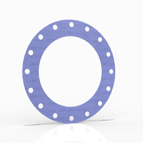 18" Full Face Flange Gasket (w/16 Bolt Holes) - 150 Lbs. - 1/8" Thick Garlock GYLON® Style 3504
