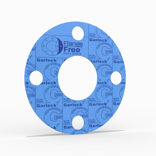 1-1/2" Full Face Flange Gasket (w/4 Bolt Holes) - 150 Lbs. - 1/8" Thick Garlock Blue-Gard 3000