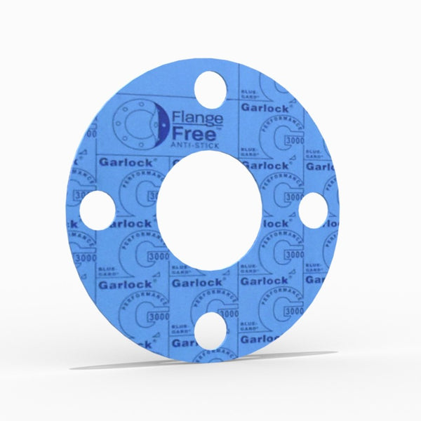 3/4" Full Face Flange Gasket (w/4 Bolt Holes) - 150 Lbs. - 1/16" Thick Garlock Blue-Gard 3000