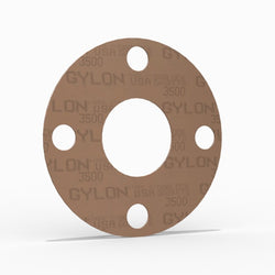 1" Full Face Flange Gasket (w/4 Bolt Holes) - 150 Lbs. - 1/16" Thick Garlock GYLON® Style 3500