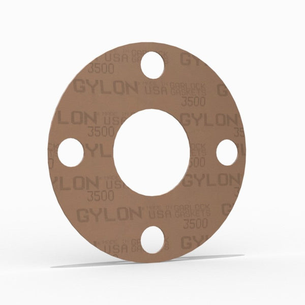 3/4" Full Face Flange Gasket (w/4 Bolt Holes) - 150 Lbs. - 1/8" Thick Garlock GYLON® Style 3500