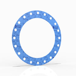 24" Full Face Flange Gasket (w/20 Bolt Holes) - 150 Lbs. - 1/16" Thick Garlock Blue-Gard 3000