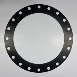 14" Full Face Flange Gasket (w/20 Bolt Holes) - 300 Lbs. - 1/16" Thick (70 Duro) Neoprene