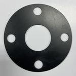 1-1/2" Full Face Flange Gasket (w/4 Bolt Holes) - 300 Lbs. - 1/16" Thick (70 Duro) Neoprene