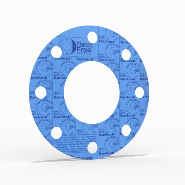 4" Full Face Flange Gasket (w/8 Bolt Holes) - 150 Lbs. - 1/16" Thick Garlock Blue-Gard 3000