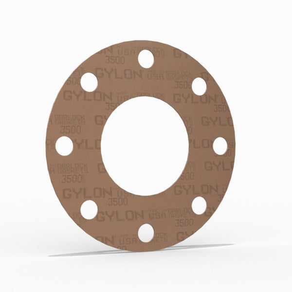 8" Full Face Flange Gasket (w/8 Bolt Holes) - 150 Lbs. - 1/8" Thick Garlock GYLON® Style 3500