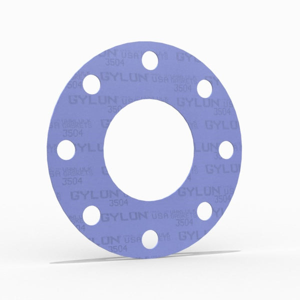 3-1/2" Full Face Flange Gasket (w/8 Bolt Holes) - 150 Lbs. - 1/8" Thick Garlock GYLON® Style 3504