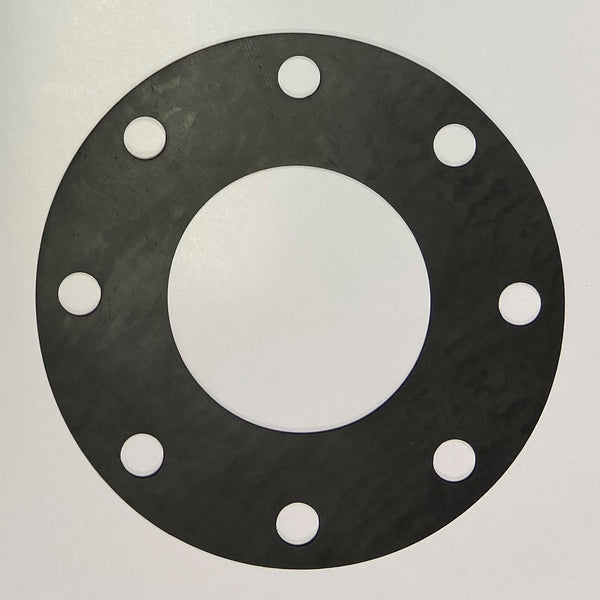 2-1/2" Full Face Flange Gasket (w/8 Bolt Holes) - 300 Lbs. - 1/8" Thick Nitrile (NBR) Buna-N
