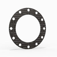 10" Full Face Flange Gasket (w/12 Bolt Holes) - 150 Lbs. - 1/16" Thick Garlock GRAPH-LOCK® Style 3125-SS-HT Flexible Graphite Gasket 316SS Foil High Temperature Version