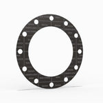 10" Full Face Flange Gasket (w/12 Bolt Holes) - 150 Lbs. - 1/8" Thick Garlock GRAPH-LOCK® Style 3125-SS Flexible Graphite Gasket 316SS Foil Version