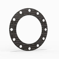 10" Full Face Flange Gasket (w/12 Bolt Holes) - 150 Lbs. - 1/8" Thick Garlock GRAPH-LOCK® Style 3125-SS Flexible Graphite Gasket 316SS Foil Version