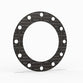 10" Full Face Flange Gasket (w/12 Bolt Holes) - 150 Lbs. - 1/16" Thick Garlock GRAPH-LOCK® Style 3125-SS-HT Flexible Graphite Gasket 316SS Foil High Temperature Version