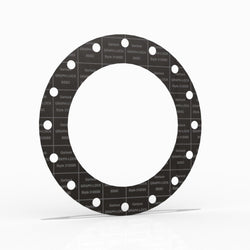 18" Full Face Flange Gasket (w/16 Bolt Holes) - 150 Lbs. - 1/8" Thick Garlock GRAPH-LOCK® Style 3125-SS Flexible Graphite Gasket 316SS Foil Version