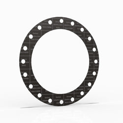 20" Full Face Flange Gasket (w/20 Bolt Holes) - 150 Lbs. - 1/8" Thick Garlock GRAPH-LOCK® Style 3125-SS Flexible Graphite Gasket 316SS Foil Version