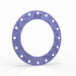 12" Full Face Flange Gasket (w/16 Bolt Holes) - 300 Lbs. - 1/8" Thick Garlock Blue-Gard 3300