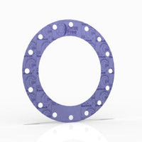 10" Full Face Flange Gasket (w/16 Bolt Holes) - 300 Lbs. - 1/16" Thick Garlock Blue-Gard 3700