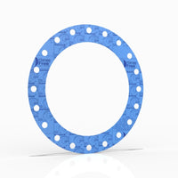 14" Full Face Flange Gasket (w/20 Bolt Holes) - 300 Lbs. - 1/16" Thick Garlock Blue-Gard 3000