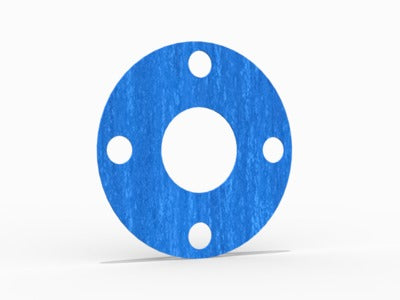 1" Full Face Flange Gasket (w/4 Bolt Holes) - 300 Lbs. - 1/8" Thick Garlock 3760U
