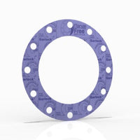 8" Full Face Flange Gasket (w/12 Bolt Holes) - 300 Lbs. - 1/8" Thick Garlock Blue-Gard 3300