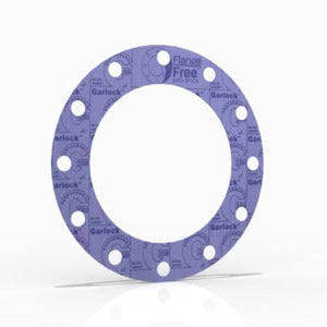 6" Full Face Flange Gasket (w/8 Bolt Holes) - 300Lbs . - 1/8" Thick Garlock Blue-Gard 3700