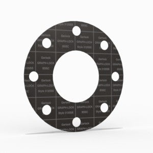 3-1/2" Full Face Flange Gasket (w/8 Bolt Holes) - 150 Lbs. - 1/16" Thick Garlock GRAPH-LOCK® Style 3125-SS-HT Flexible Graphite Gasket 316SS Foil High Temperature Version