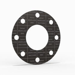 4" Full Face Flange Gasket (w/8 Bolt Holes) - 150 Lbs. - 1/8" Thick Garlock GRAPH-LOCK® Style 3125-SS Flexible Graphite Gasket 316SS Foil Version
