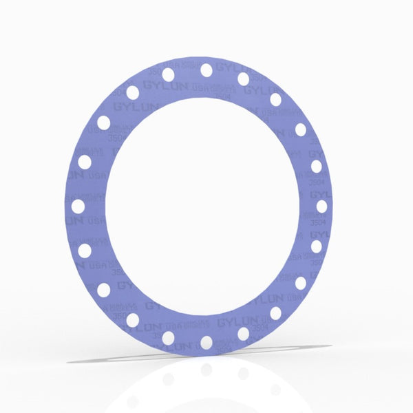 12" Full Face Flange Gasket (w/16 Bolt Holes) - 300 Lbs. - 1/8" Thick Garlock GYLON® Style 3504