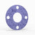 2-1/2" Full Face Flange Gasket (w/4 Bolt Holes) - 150 Lbs. - 1/8" Thick Garlock Blue-Gard 3300