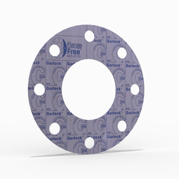 2-1/2" Full Face Flange Gasket (w/8 Bolt Holes) - 300 Lbs. - 1/8" Thick Garlock® Style 5500