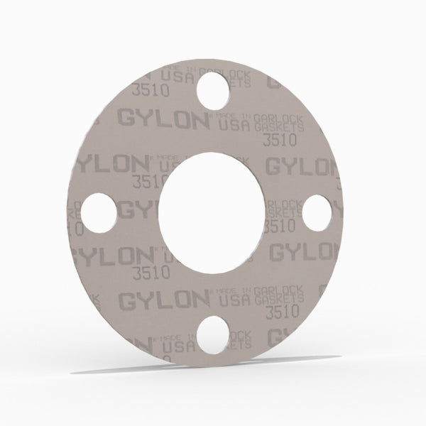 1" Full Face Flange Gasket (w/4 Bolt Holes) - 300 Lbs. - 1/16" Thick Garlock GYLON® Style 3510