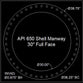 API 650 Shell Manway Gasket 30" Full Face - 1/8" Thick Klingersil® C-4401