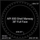 API 650 Shell Manway Gasket 36" Full Face - 1/8" (SBR) Red Rubber